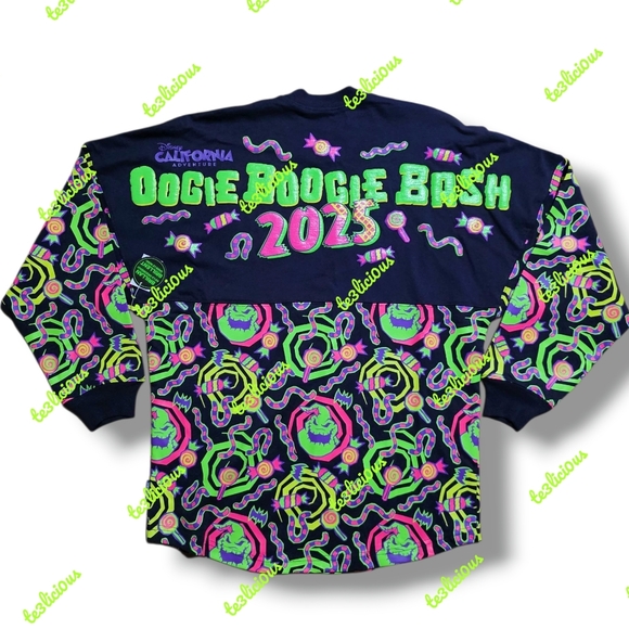 DISNEYLAND 2025 OOGIE BOOGIE BASH GLOW IN THE DARK SPIRIT JERSEY - Picture 1 of 4